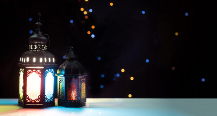 Candle light lids on muslim style's lantern