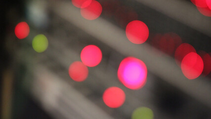 Beautiful pink and green bokeh