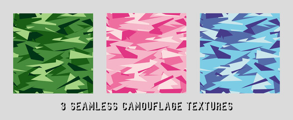 vector camouflage patterns for army. Military-style Creative Camouflage Set