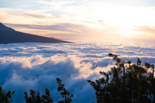 Chipeque viewpoint in Tenerife at sunset