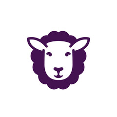 Sheep vector icon on white