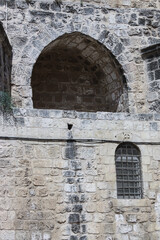 Fototapeta premium Facade of the Church of the Holy Sepulchre, in 2017