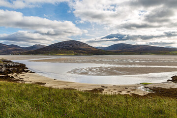 Looking over towards Seilebost from Luskentyre, on the Island of Harris