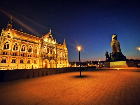 Hungarin Parliament Building at Night