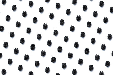 seamless pattern of blackberries