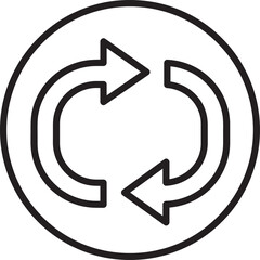 Arrow icon sign design