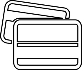 Credit card icon sign design