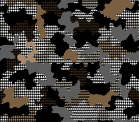 Fototapeta na wymiar Seamless camouflage pattern, modern camouflage print.