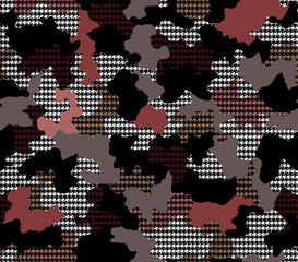 Seamless camouflage pattern, modern camouflage print.