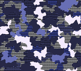 Seamless camouflage pattern, modern camouflage print.
