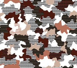 Fototapeta premium Seamless camouflage pattern, modern camouflage print.