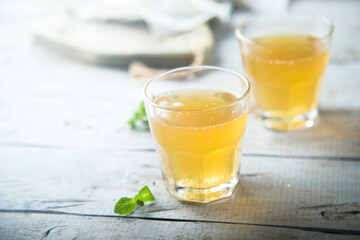 Refreshing honey melon drink for two