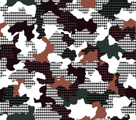 Seamless camouflage pattern, modern camouflage print.