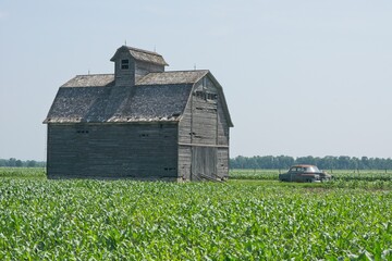 Old barn in Illinois USA © Bennekom