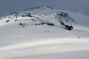 Fototapeta na wymiar Eastern summit of Elbrus. Prielbrusye National Park, Kabardino-Balkaria, Caucasus, Russia.