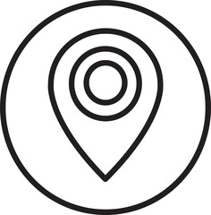 Pin Location icon sign