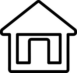 Fototapeta premium home icon sign