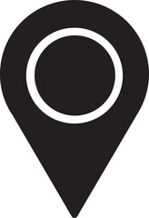 Map pointer pin icon