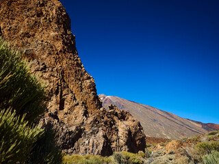 Volcanic landscape of el Teide on tenerife island, Spain.