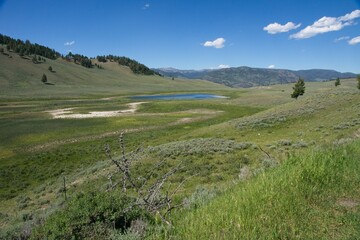 Yellowstone National Park in Wyoming USA