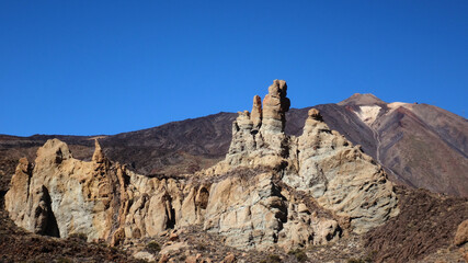 Volcanic landscape of el Teide on tenerife island, Spain.