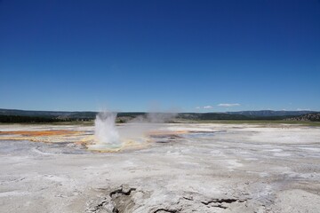 Yellowstone National Park in Wyoming USA