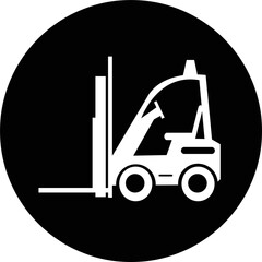Forklift truck icon