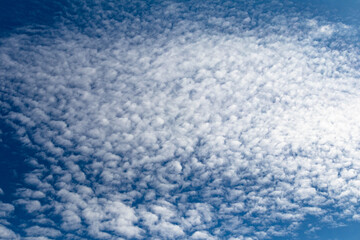 Fototapeta na wymiar blue sky with blue clouds