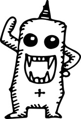 cartoon cute monsters illustration