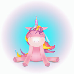 a cute unicorn dreams sweet dreams © Наталия Карпухина