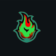 The head of the unworld is depicted in beautiful colors