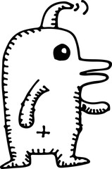 cartoon cute monsters illustration