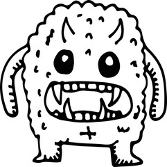 cartoon cute monsters illustration