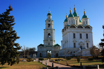 Old stone orthodox christian cathedral