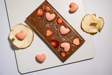 multicolored beautifully decorated handmade candies with fillings