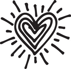 Hand drawn Heart icon