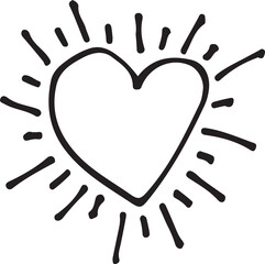 Hand drawn Heart icon