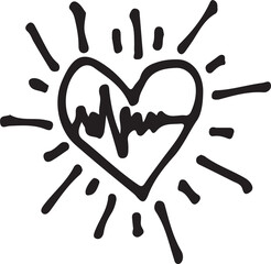 Hand drawn Heart icon
