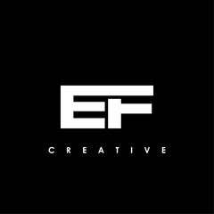 EF Letter Initial Logo Design Template Vector Illustration