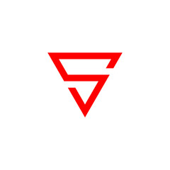 S Triangle Logo Simple