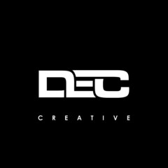 DEC Letter Initial Logo Design Template Vector Illustration