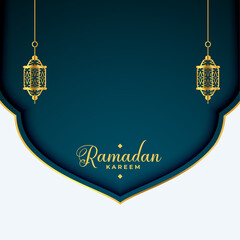 islamic ramadan kareem arabic style greeting