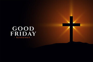 good friday holy background with cross