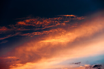 Beautiful summer sunset