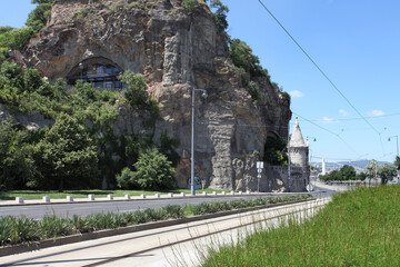 Gellert hill in Budapest, Hungary