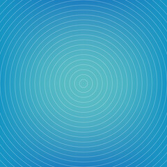 Abstract circle pattern, blue radial gradient background, vector illustration