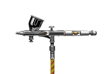 Airbrush spray isolated on white background