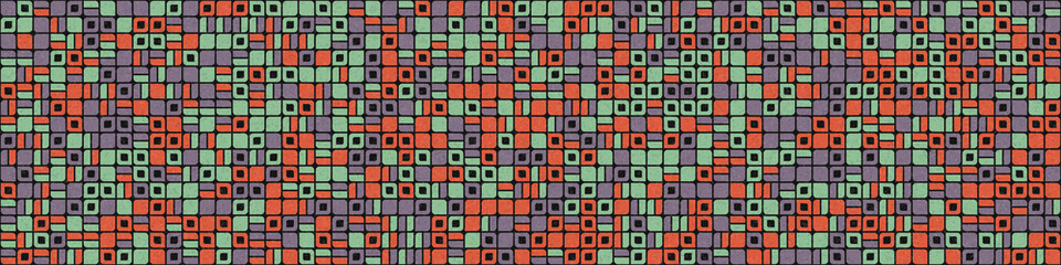 Abstract Geometric Pattern generative computational art illustration