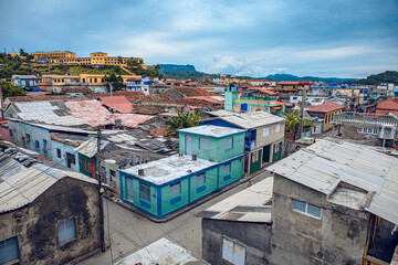 Aerial view of Baracoa, Cuba