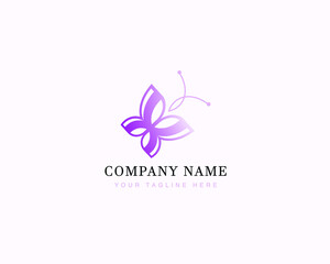  Butterfly logo design . icon , vector , illustration , Luxury